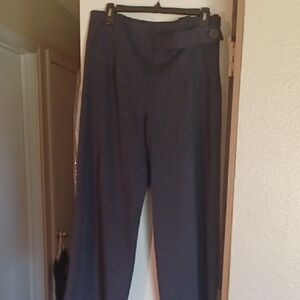 Zara Dark Blue Wide Leg Pants